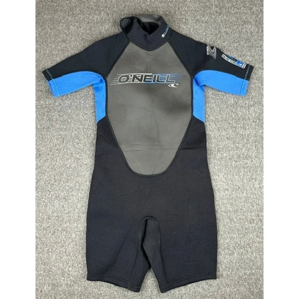 ONeill Kids Reactor 2mm Shorty Wetsuit Black Blue Style 3803 Size 6